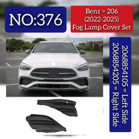 Fog Lamp Cover  Left 2068854105 Right 2068854205 A2068854105 Compatible With MERCEDES-BENZ C-CLASS (W206) Tag No.376