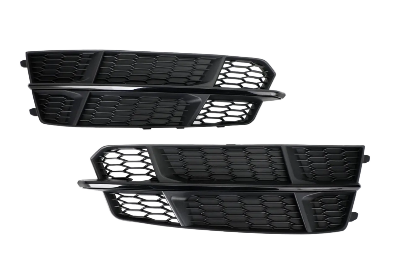 Fog Lamp Cover (Black Chrome) Left 4G0807681AN & Right 4G0807682AN Compatible With AUDI A6 C7 2016-2018 Tag No.34
