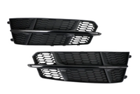 Fog Lamp Cover (Black Chrome) Left 4G0807681AN & Right 4G0807682AN Compatible With AUDI A6 C7 2016-2018 Tag No.34