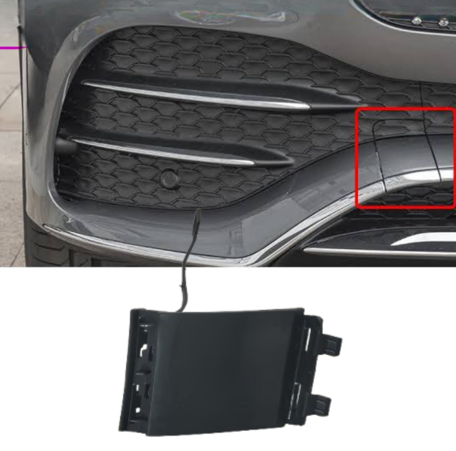 Front Towing Cap A1678850310 Compatible With Mercedes Benz  GLS W167 2020-2022 Tag NO. 381