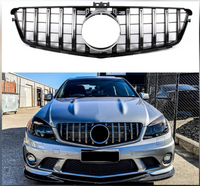 Silver Show Grill Compatible With Mercedes  Benz C-CLASS 204 T-1 (2008-2014) GTR Tag 3