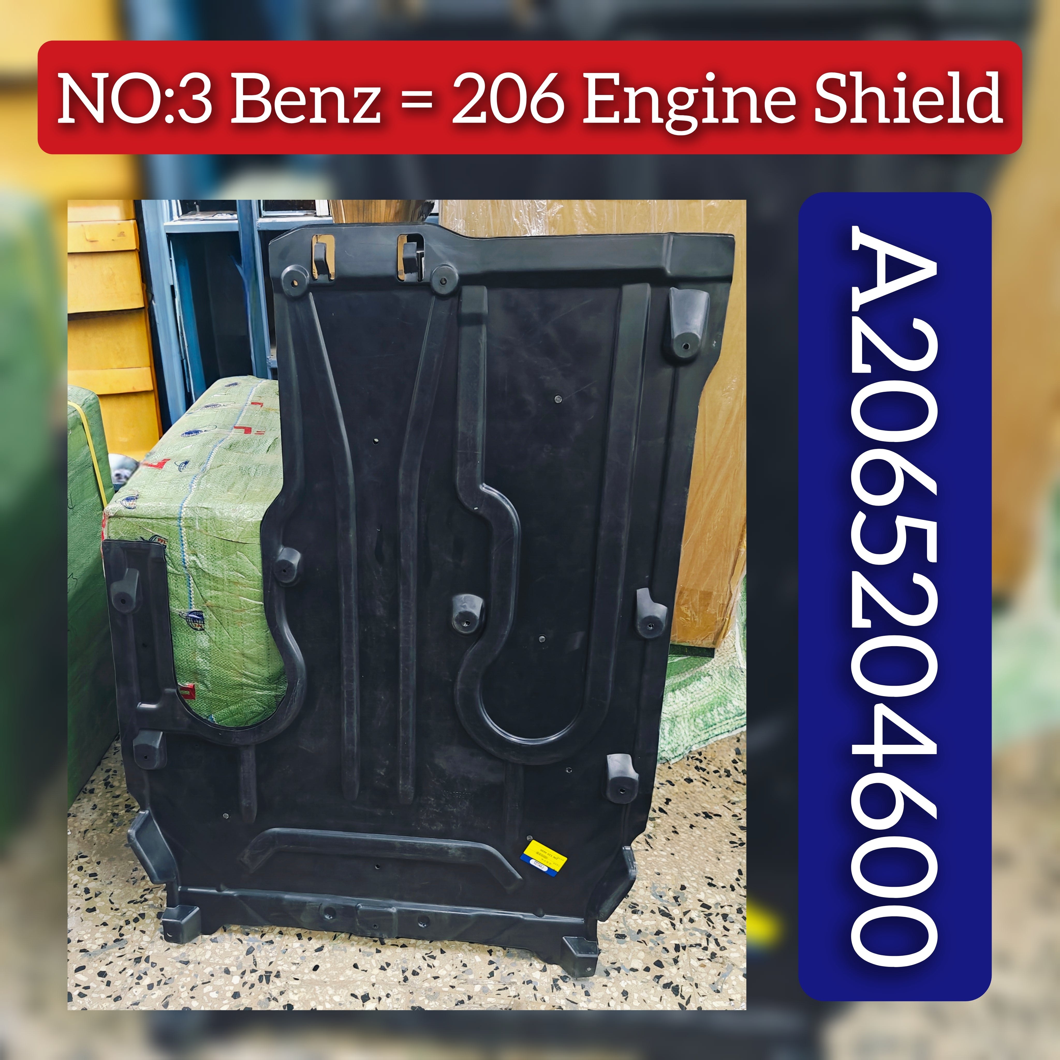 Engine Shields A2065204600 Compatible with MERCEDES-BENZ C-CLASS (W206) Tag No.3