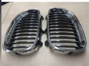 Full Crome Kidney Grill 51137065701=L.H & 51137065702=R.H  Compatible With BMW 5 Series E60 Set Tag 3