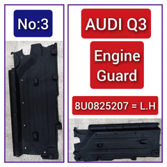 Left Side Underbody Trim 8U0825207 Compatible With AUDI Q3 (8UB, 8UG) Tag No.3