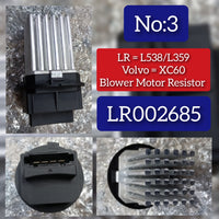AC Heater Blower Motor Resistor LR002685 Compatible With FREELANDER 2 (L359) | LR 2 RANGE ROVER EVOQUE (L538) Tag No.3