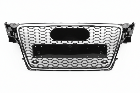 Show Grill  Compatible With Audi A4 B8(2009-12) RS4 Black Chrome Tag 3