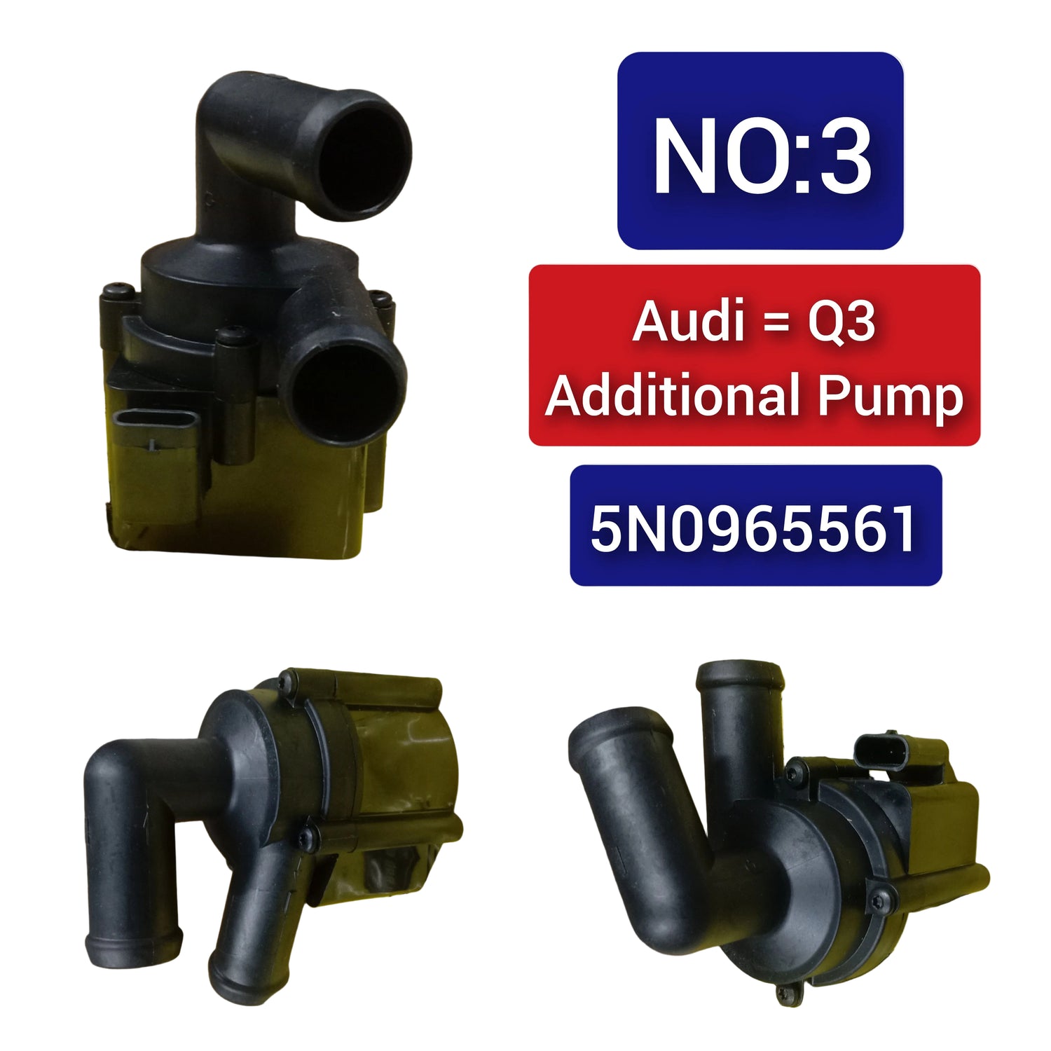 Additional Water Pump 5N0965561 5N0965561A 5N0122093 For AUDI Q3 Tag-A-03