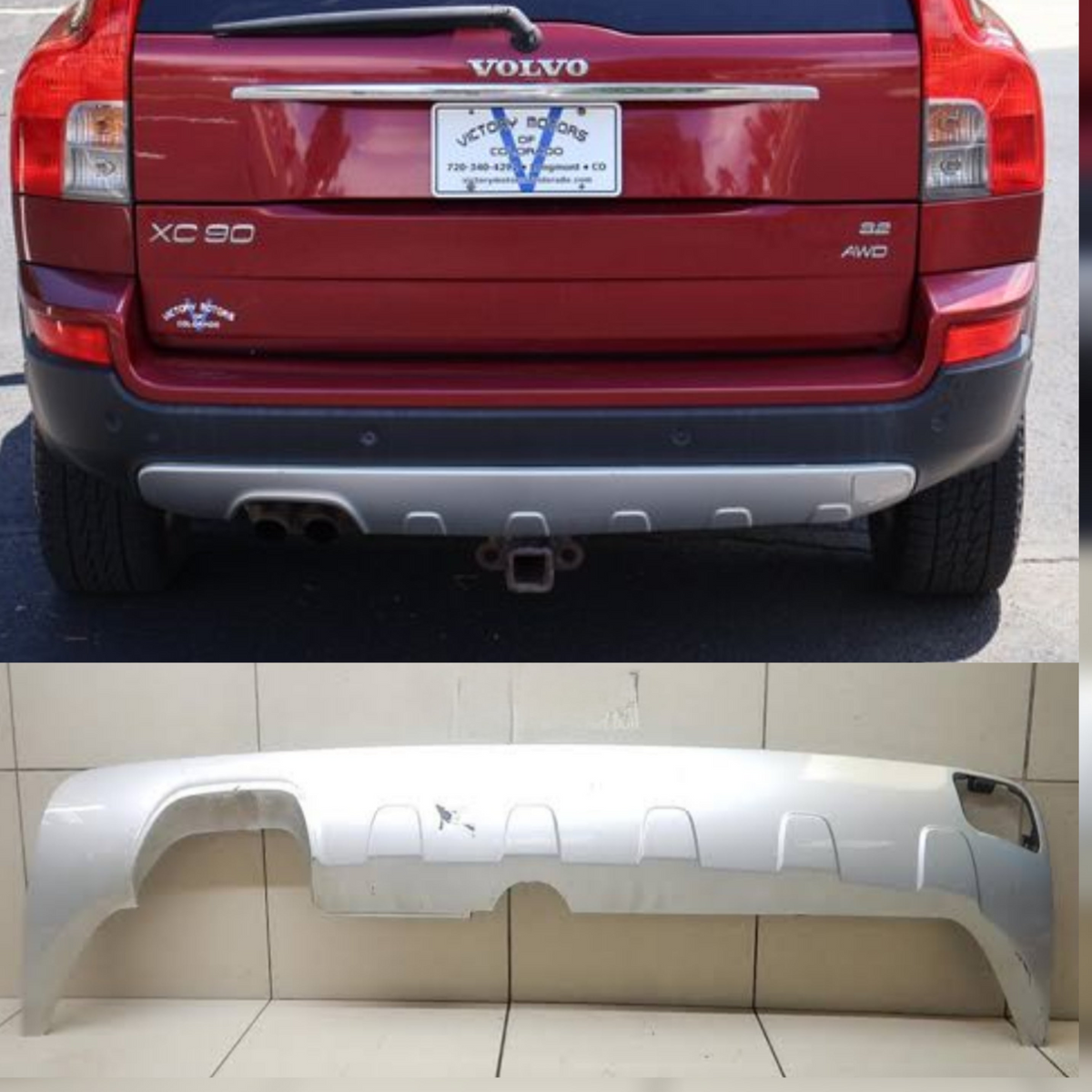 Rear Rear Lower Bumper Spoiler 30678965 Compatible With VOLVO  Volvo XC90 & VOLVO XC90 I (275 NO :- 401