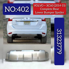Rear Lower Bumper 31323779 Compatible With Volvo XC60 & VOLVO XC60 II (246)  VOLVO No :- 402
