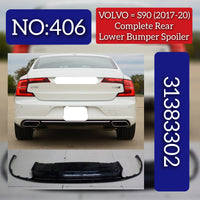 Rear Lower Bumper 31383303 Compatible With VOLVO  VOLVO - S90 & S90 II (234 Tag No.406