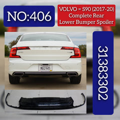 Rear Lower Bumper 31383303  Compatible With VOLVO  VOLVO - S90 & S90 II (234 Tag No.406