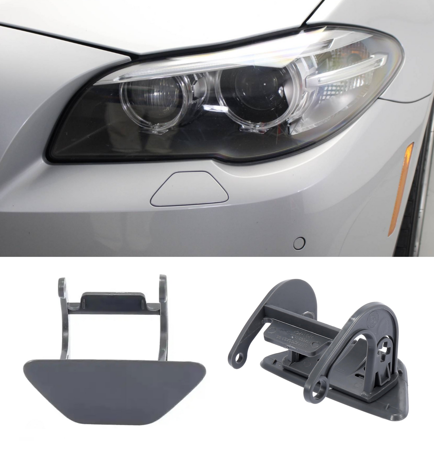 Washer Cap Left 51117246869 & Right 51117246870 Compatible With BMW 5 SERIES (F10) (2010-2013) Tag No.407