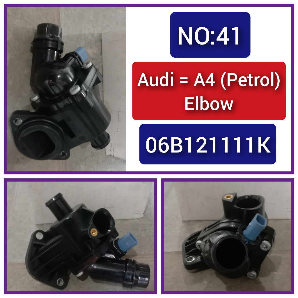 Elbow (Thermostat) 06D121111G Compatible With AUDI A4 Tag-E-41
