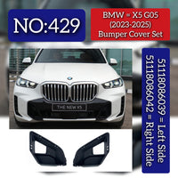 Bumper Grill Cover Set Left 51118086039 & Right 51118086042 51118086040 Compatible With BMW X5 (G05) (2023-2025) Tag No.429