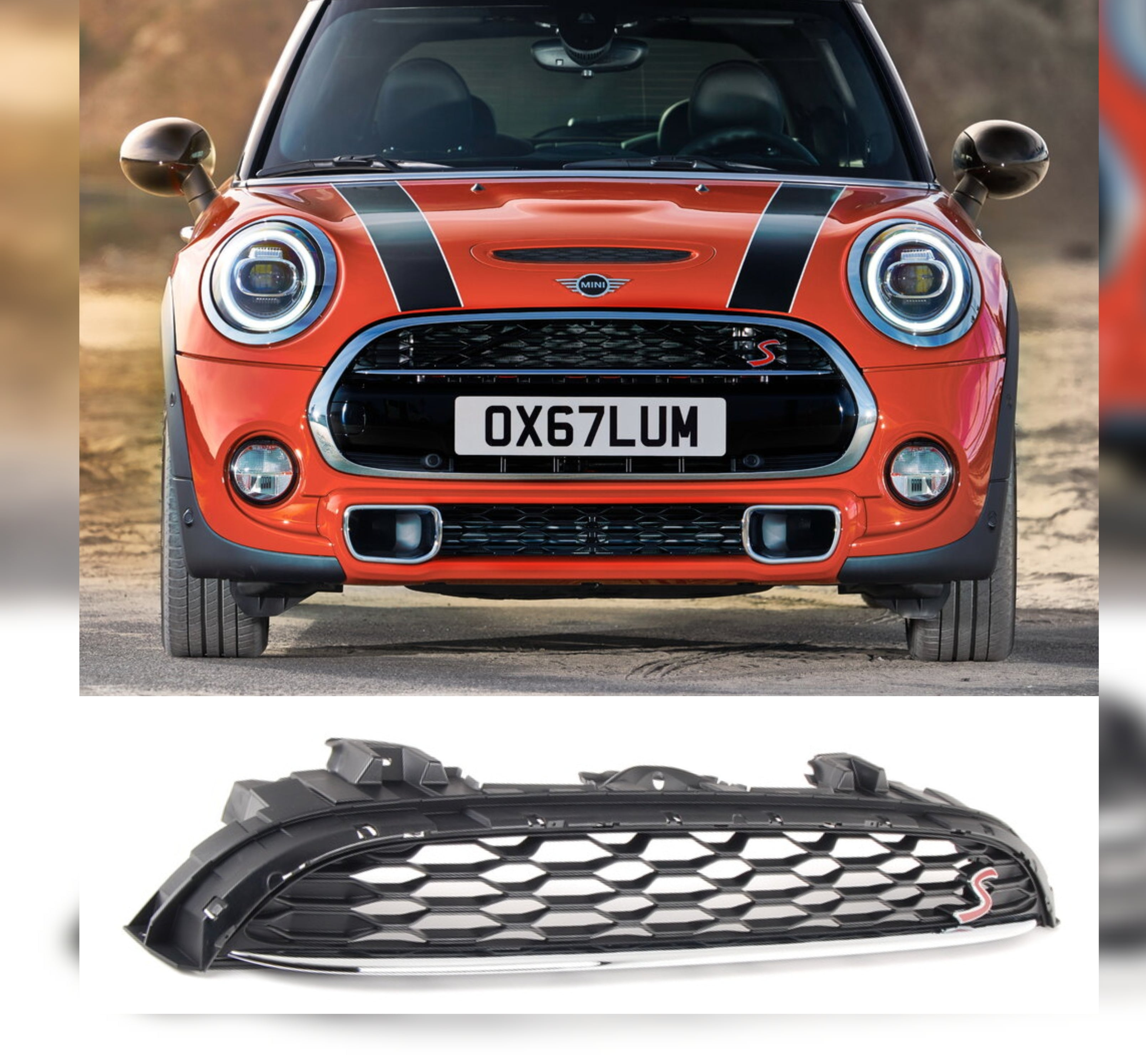 Show Grill 51137335528 Compatible With Mini Cooper (F55/F56) (2014-2018) Tag No.42