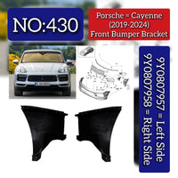 Front Bumper Bracket Set Right 9Y0807958 & Left 9Y0807957 Compatible With Porsche Cayenne (2018-2020) Tag No.430