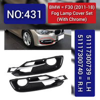Fog Lamp Cover Left 51117300739 & Right 51117300740 Compatible With BMW 3 Series F30 2011-2018 Tag-FC-431
