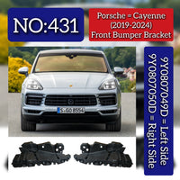 Front Bumper Bracket Set Right 9Y0807049D & Left 9Y0807050D Compatible With Porsche Cayenne (2018-2020) Tag No.431