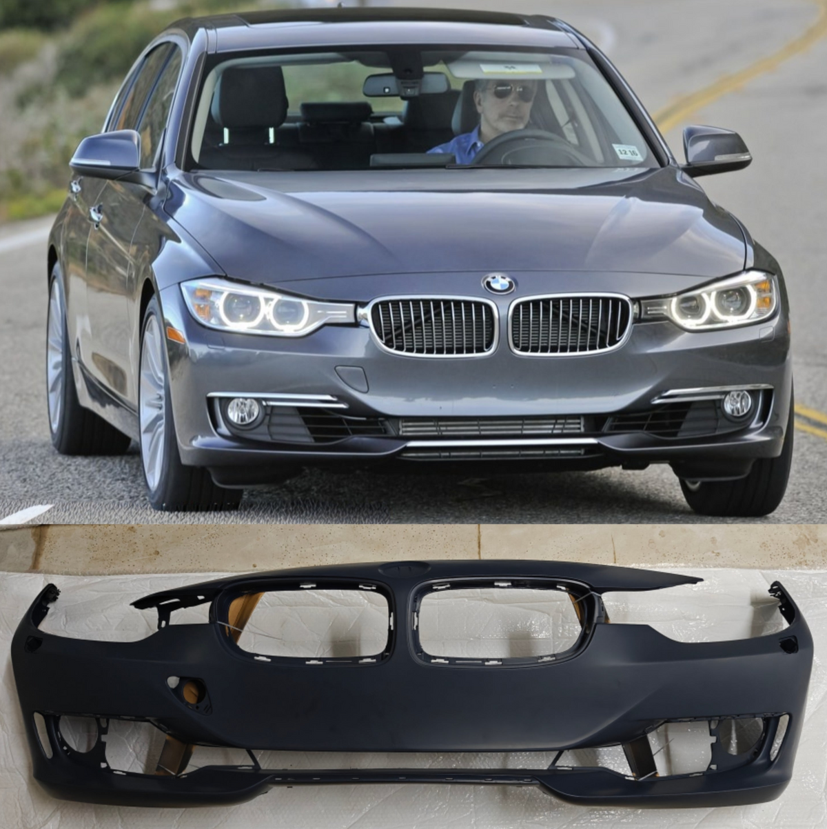 Complete Front Bumper 51117293022 Compatible With BMW 3 Series F30 (2012-2015) Tag No.432