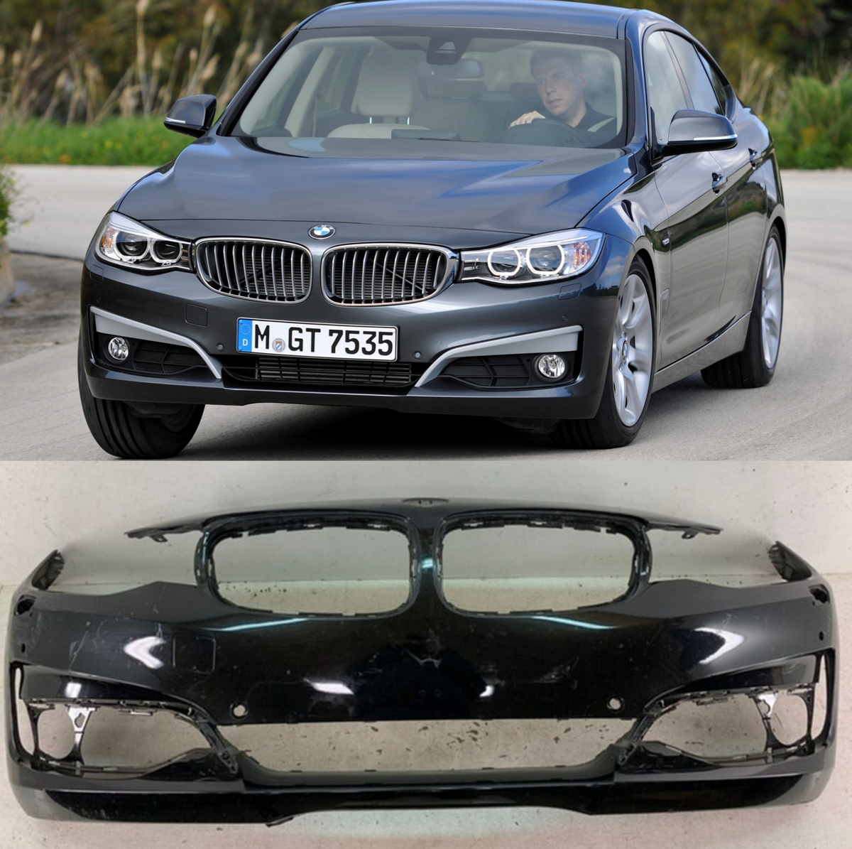 Front Bumper 51117371820 Compatible With BMW 3 Gran Turismo (F34) Tag No.441