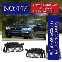 Fog Lamp Cover Left 51118089167 & Right 51118089168 Compatible With BMW 5 Series G30 (2017-2020) Tag No.447