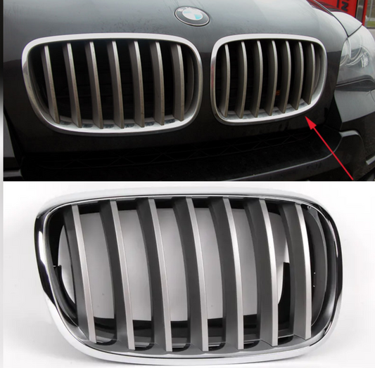 Kidney Grill Set 51137185124 = L.H,& 51137185224 = R.H  Compatible With BMW X5 E70 Tag 45