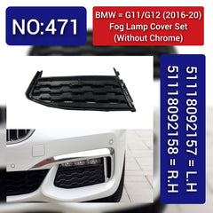 Fog Lamp Cover Left 51118092157 & Right 51118092158 Compatible With BMW 7 Series G11/G12 (2016-2020) Tag No.471