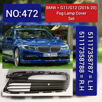 Fog Lamp Cover Left 51117358787& Right 51117358788 Compatible With BMW 7 Series G11/G12 (2016-2020)
