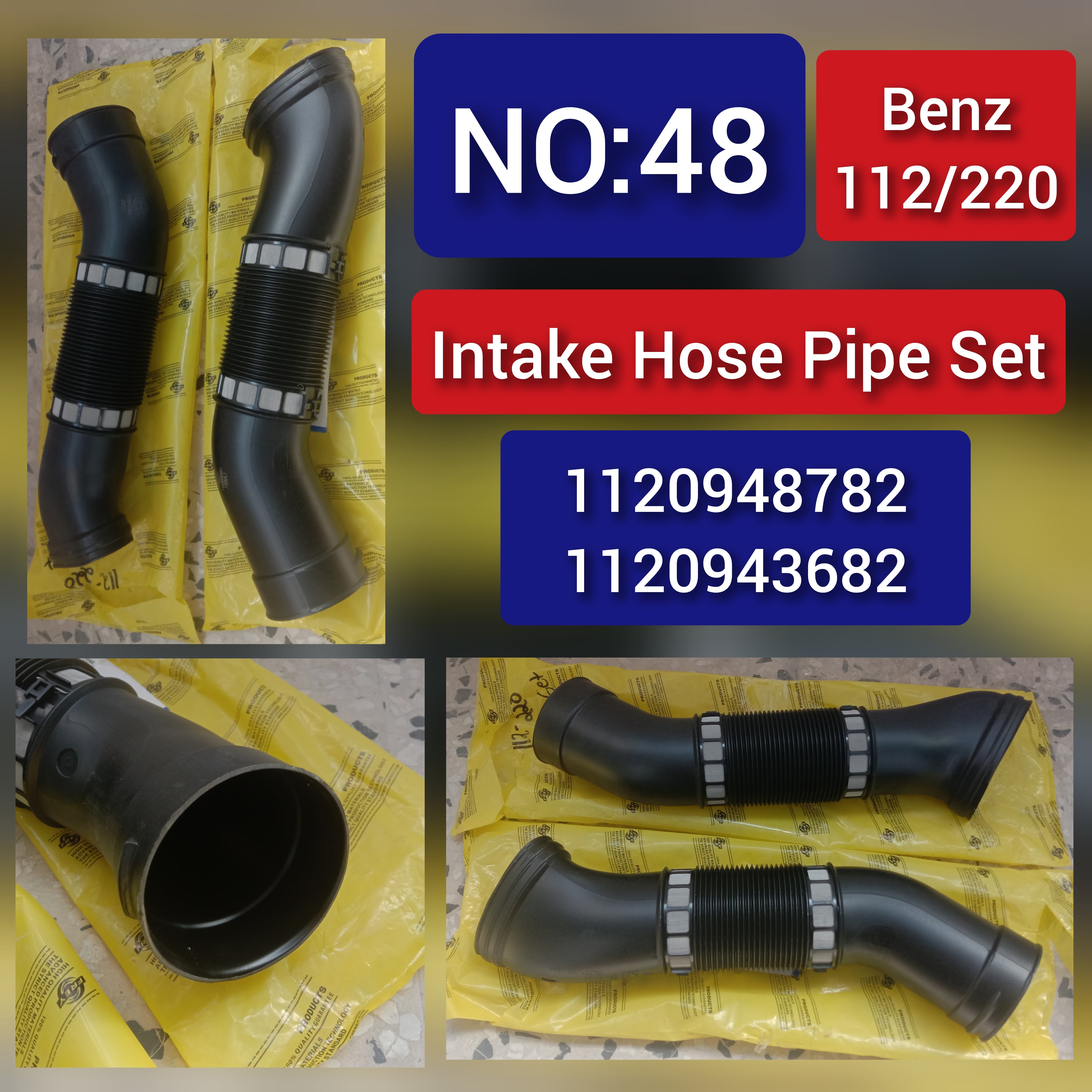 Air Intake Hose Pipe 1120943682 A1120943682 Compatible With MERCEDES-BENZ S-CLASS (W220)