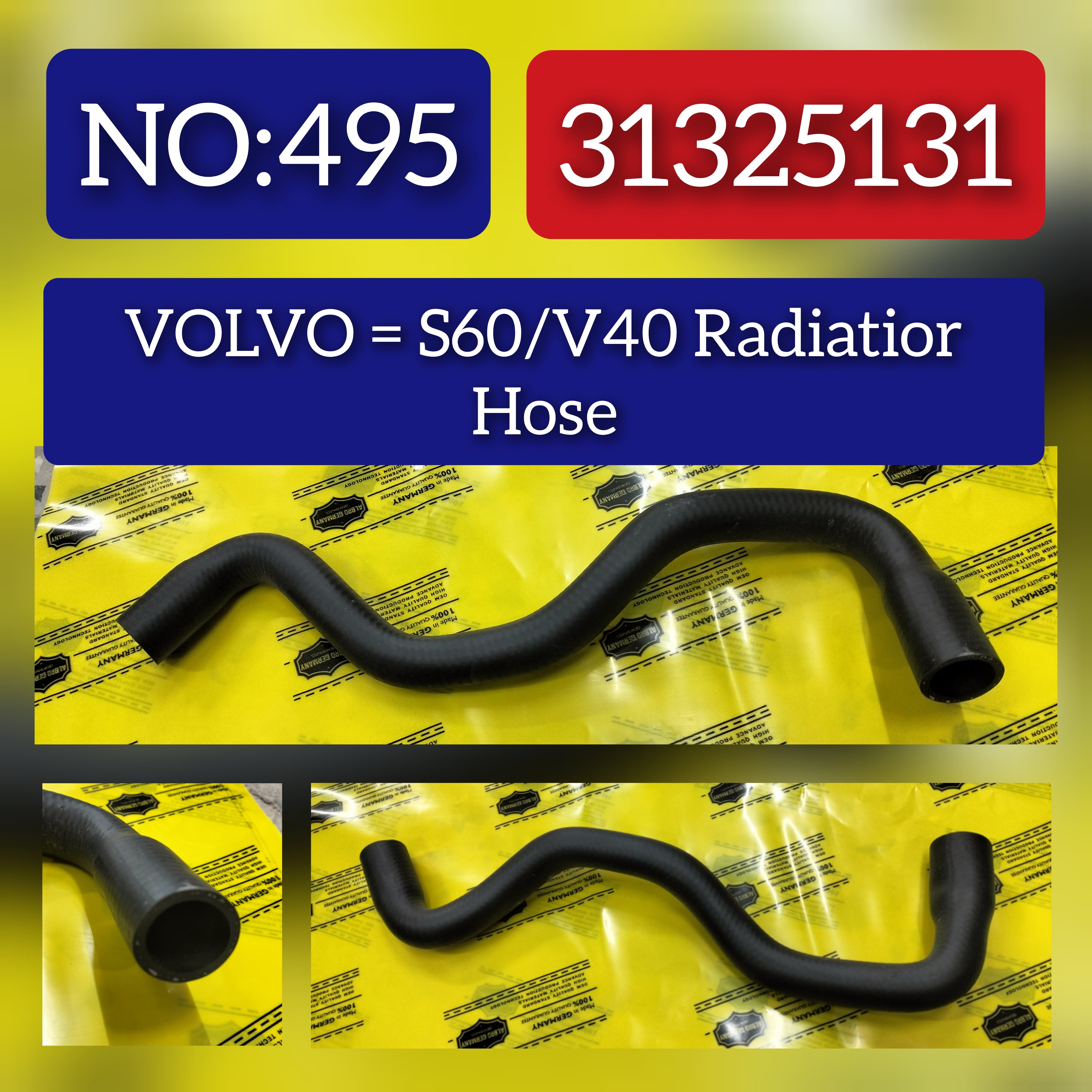 Radiator Hose Pipe 31325131  Compatible With VOLVO Volvo S60 & Volvo V40 & V40 Hatchback (525
