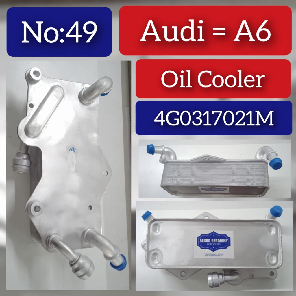 Oil Cooler 4G0317021M Compatible With Audi A6/A7 NO:49