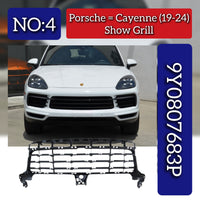Show Grill 9Y0807683P Compatible With Porsche Cayenne (2018-2020) Tag No.4