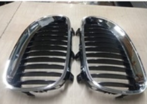 Outer Crome  Kidney Grill Set 51137065701=L.H & 51137065702=R.H  Compatible With BMW 5 Series E60 Tag 4
