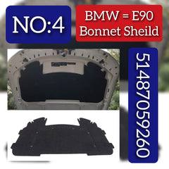 Engine Hood Sound Insulation Pad 51487059260 Compatible with BMW 3 Series E90 Tag No.4