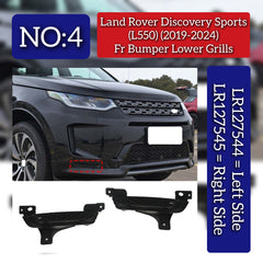 Front Bumper Lower Grills Left LR127544 & Right LR127545 Compatible With Land Rover Discovery Sports (L550) (2019-2024) Tag No.4
