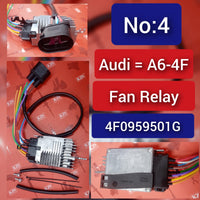 Radiator Cooling Fan Radiator Condenser  4F0959501A 4F0959501E 4F0959501G Compatible with AUDI A6 C6 (4F2) | A6 / S6 (2004-11)