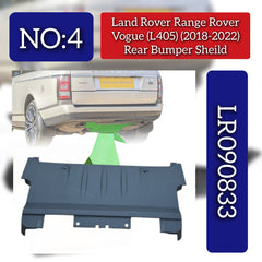 Rear Bumper Sheild LR090833 Compatible With Land Rover Range Rover Vogue - L405 (2018-2022) Tag No.4