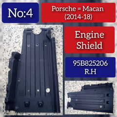 Right Underbody Radiator Splash Shield 95B825206 Compatible with Porsche Macan Tag No.4