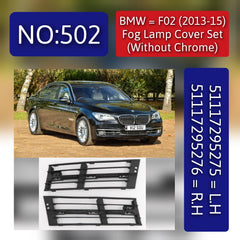 Fog Lamp Cover Left 51117295276 & Right 51117295275 Compatible  With  BMW series 7 F01