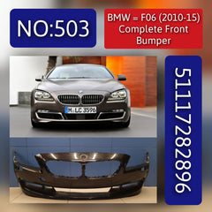 Front Bumper 51117282896 Compatible With BMW 6 Gran Coupe (F06) Tag No.503