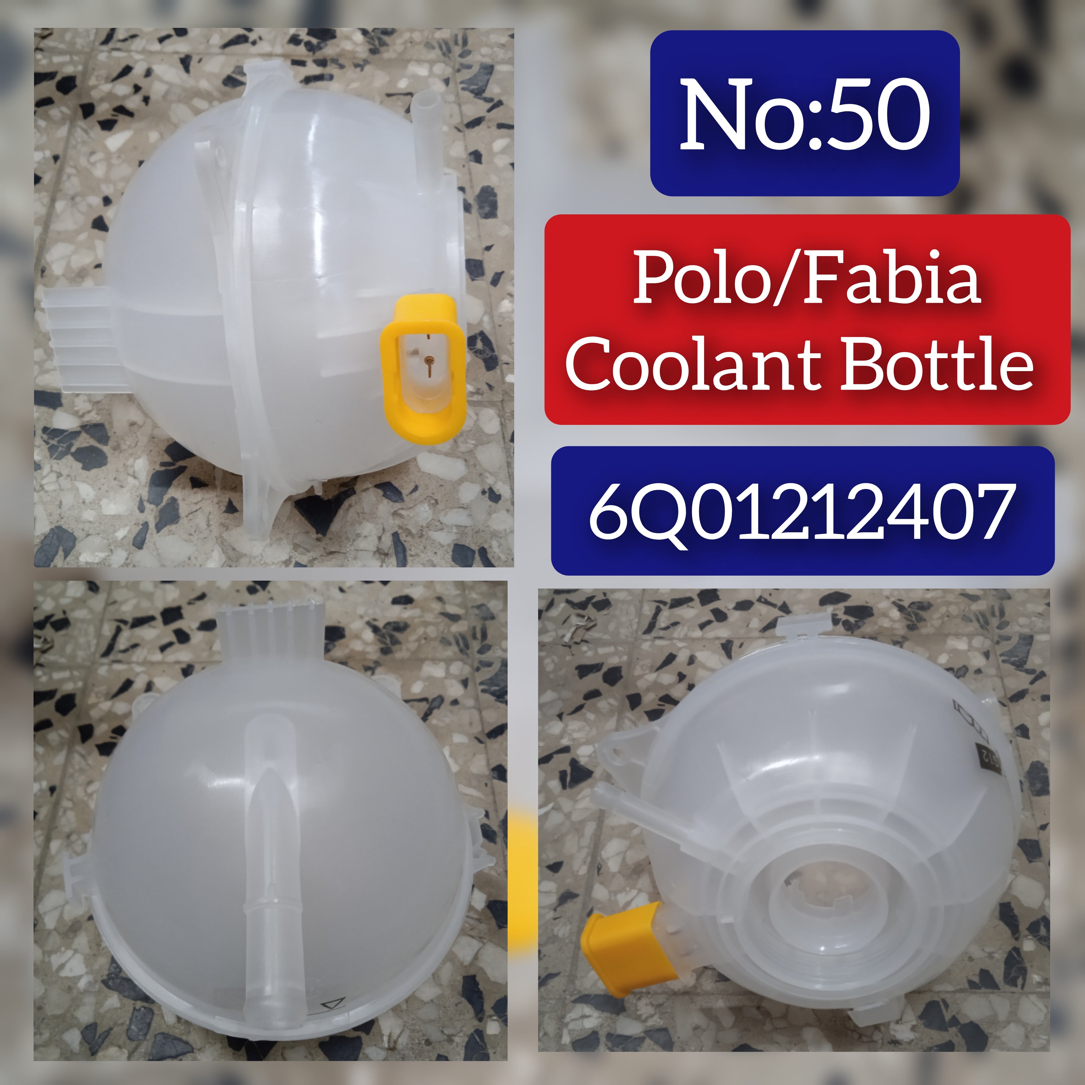 Coolant Bottle 6Q0121407A For SKODA FABIA II 542 Tag-B-50