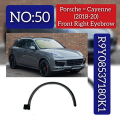 Fornt Right Wheel Eyebrow R9Y08537180K1 Compatible With Porsche Cayenne (2018-2020) Tag No.50