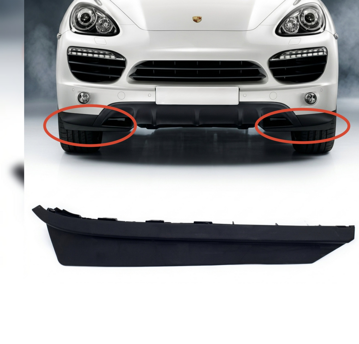 Front Fender Spoiler Set Right 95850588801 & Left 95850588701 Compatible With Porsche  Cayenne (2011-2014) Tag No.515
