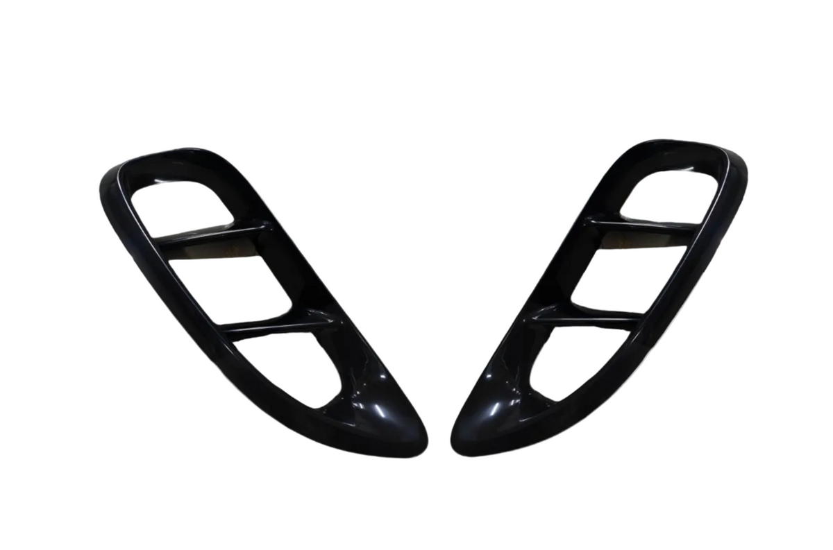 Front Fender Grills Set (Glossy Black) Right 982853190 & Left 982853189 Compatible With Porsche Cayman 718 (2017-2025)Tag No.516
