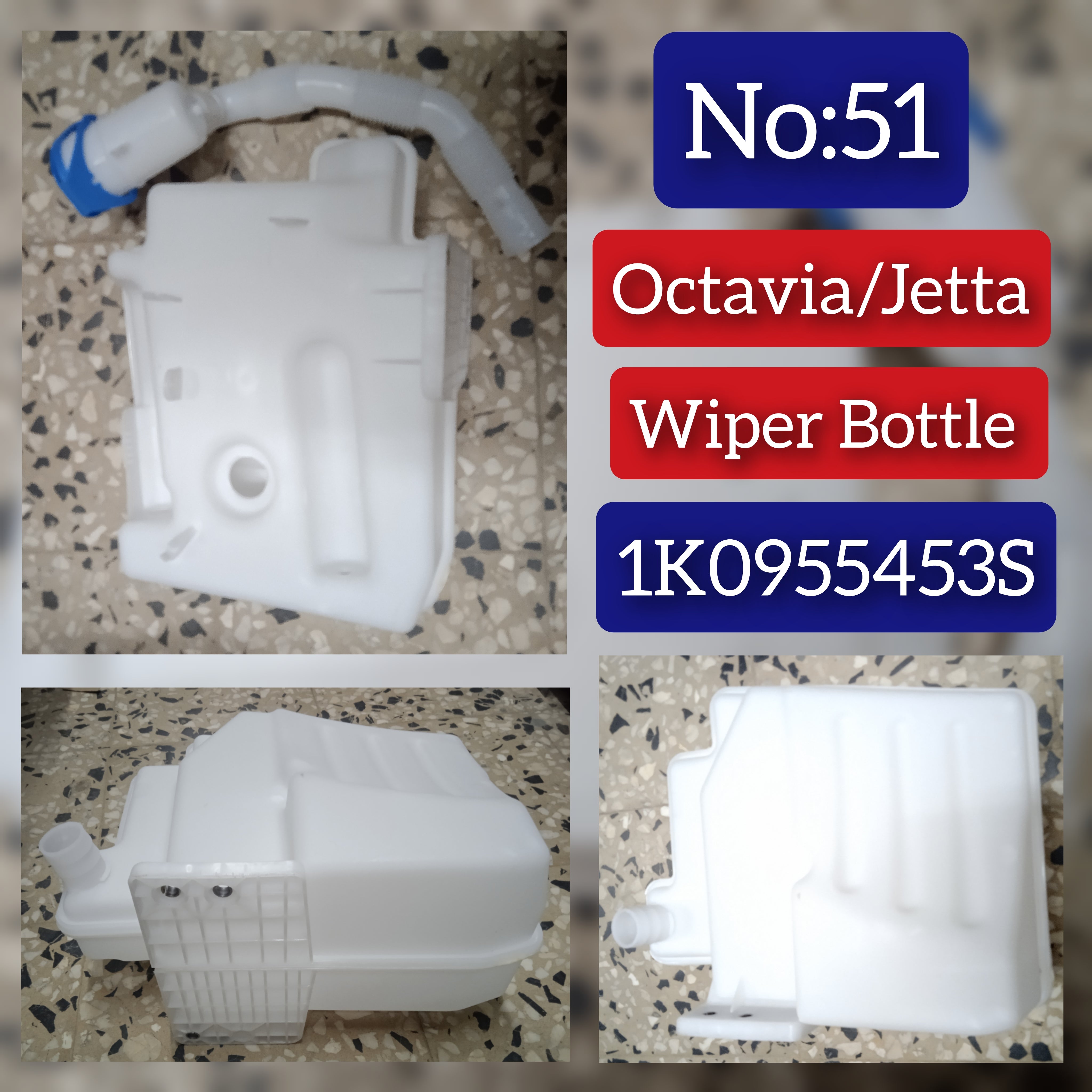 Wiper Bottle 1K0955453S For SKODA OCTAVIA II 1Z3 | LAURA Tag-B-51