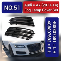 Fog Lamp Cover Left 4G8807681 & Right 4G8807682 Compatible With AUDI A7 (2011-2014) Tag No.51