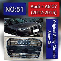 Audi A6 C7(2012-15) Original Shiny Chrome Show Grill Tag 51