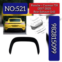 Rear Exhaust Grill 982815099 Compatible With Porsche Cayman 718 (2017-2025) Tag No.521