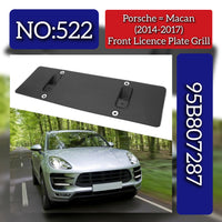 Front License Plate 95B807287 Compatible With Porsche Macan (2014-2017) Tag No.522