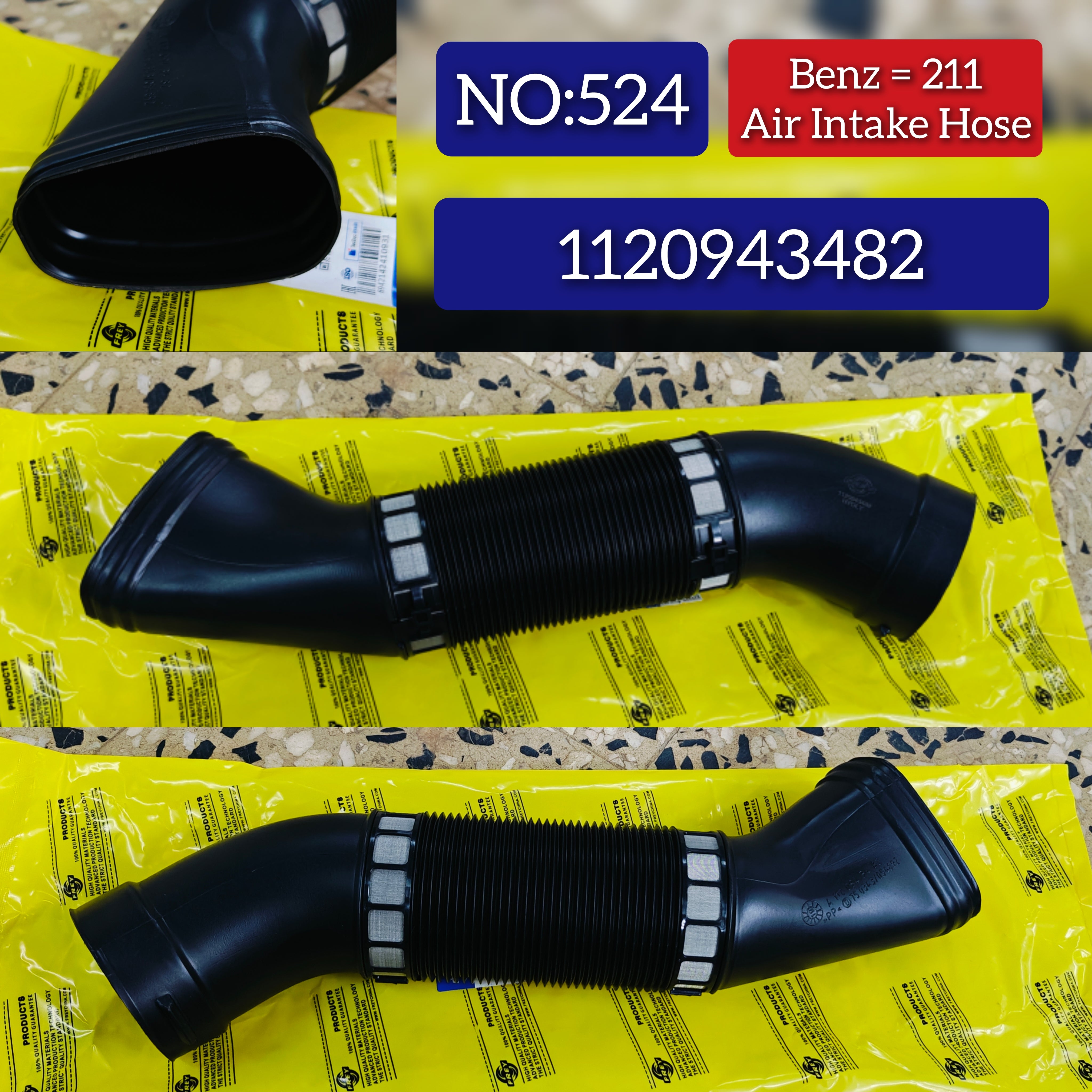 Air intake Pipe 1120943482 Compatible With MERCEDES-BENZ  E-Class W211 Tag No:524